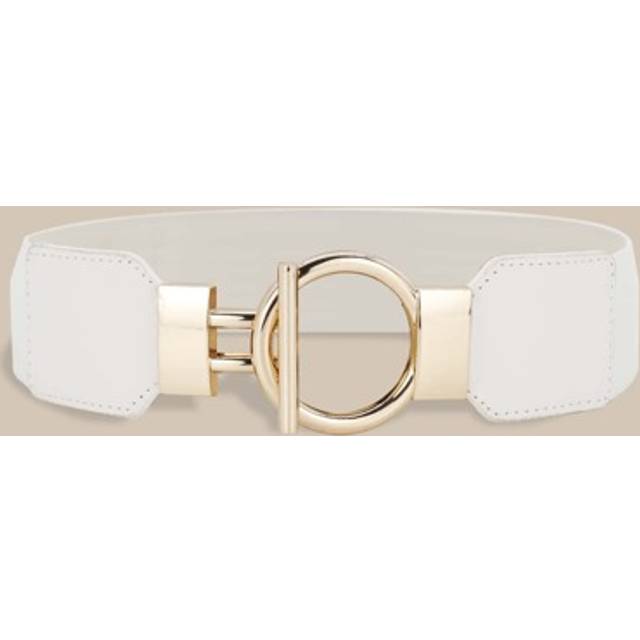 SHEIN Elegant 1pc Women O-Ring Buckle Wide Belt