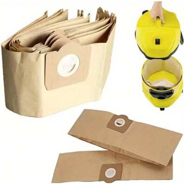 SHEIN 1/5/10pcs Karcher Vacuum Cleaner Replacement Filter Bags, Compatible With Models 6.959-130.0, A2204, WD3, WD3.300, MV3