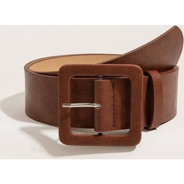 SHEIN 1pc Stylish Women Solid Fashion PU Buckle Belt For Dress Decoration-The Perfect Travel Accessory for Women