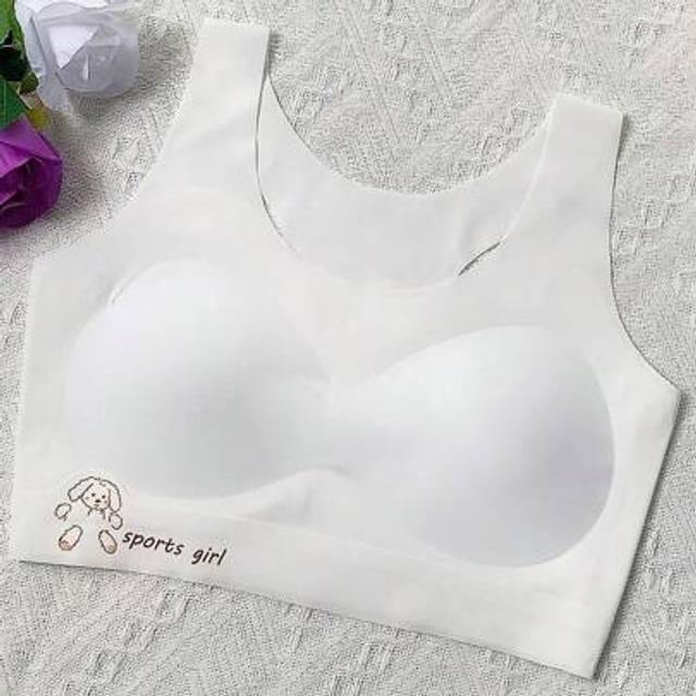 SHEIN Teenager Girl Bras, Casual Sports Bralette For Middle & High School Student, Breathable, Anti-Chafe Camisole For Summer