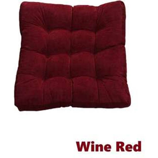 SHEIN Large 55CM Corduroy Chair Pad Tatami Floor Cushion Solid Square Seat Cushion Tufted Thicken Pillow Seat