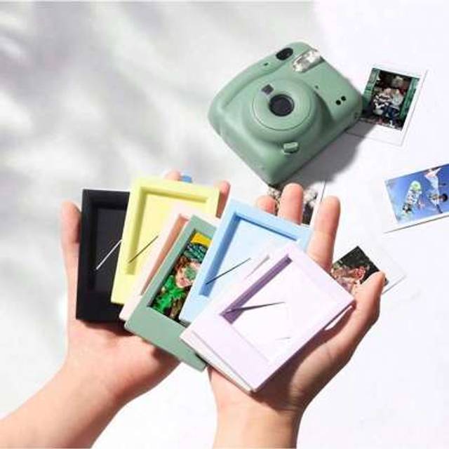 SHEIN Mini Classic Instant Camera Standing Picture Frame, Simple And Creative 3-Inch Color Photo Frame Holder Gifts Birthday Graduation