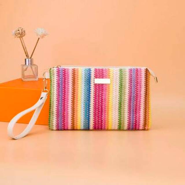 SHEIN Fashionable Envelope Handbag Women&#39;s Clutch Bag Color Block Multi-Color Purse