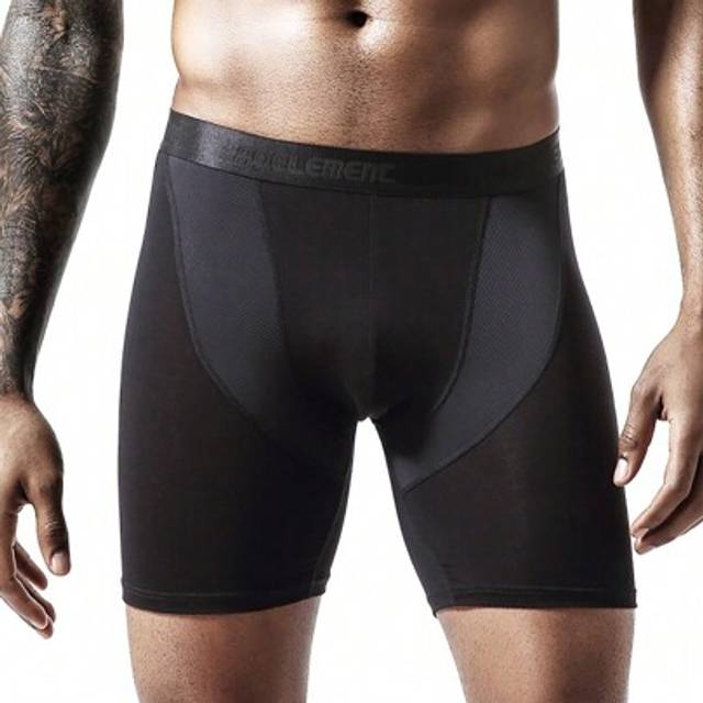 SHEIN Multipack Anti-Chafing Mens Boxer Shorts Briefs Longer Legs Underwear Trunks Underpants Comfortable Pants Breathable Soft Stretch Fit Sports Fitness
