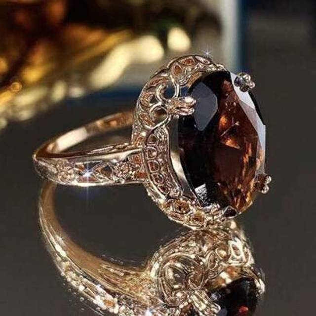 SHEIN 1pc Fashionable Rose Gold Plated Ring, Eternal Love Symbol, Perfect Gift For Birthday, Christmas, Anniversary