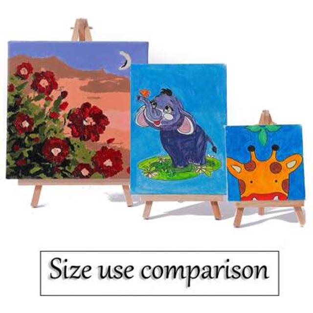SHEIN Portable Wooden Tripod Easel, Wooden Art Easel, For Adult Artist Drawing, Small Art Display Easel For Photos,Back To School,School Supplies