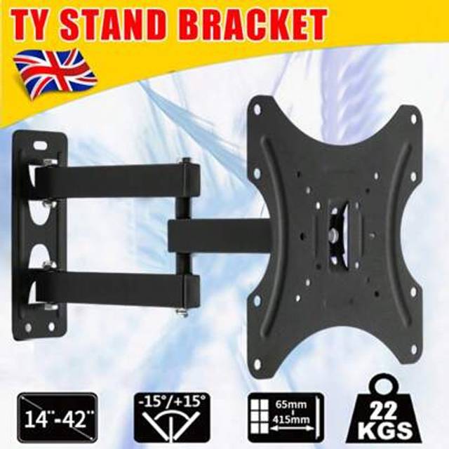 SHEIN Full Motion TV Wall Mount Bracket Swivel Tilt 14 18 26 32 40 42 Inch LED LCD UK