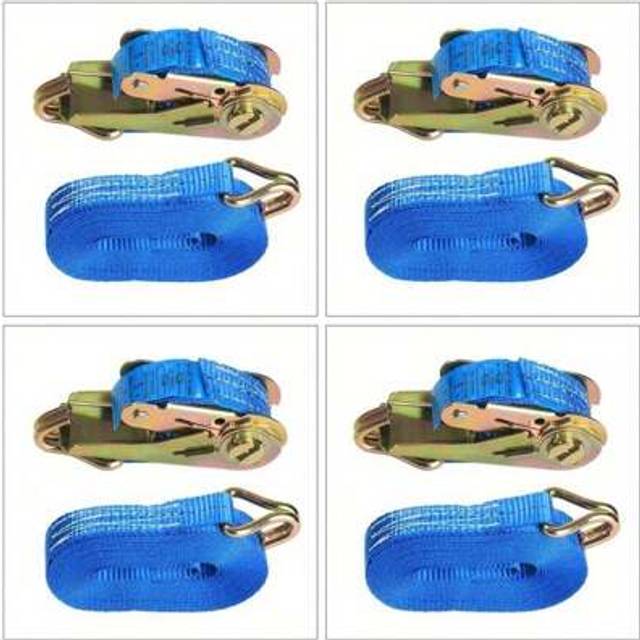 SHEIN 4X RATCHET TIE DOWN STRAPS 25MM 1T 5 METER LASHING CARGO LUGGAGE HEAVY DUTY
