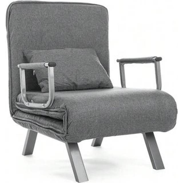 SHEIN Convertible Single Folding Sofa Bed Sleep Chair W/ 6 Positions Adjustable Backrest