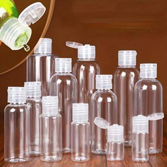 SHEIN 10pcs Portable Travel Bottles Silicone Leakproof Travel Bottle Set Portable Refillable Squeeze Containers For Shampoo Lotion Toiletries Travel Bottle