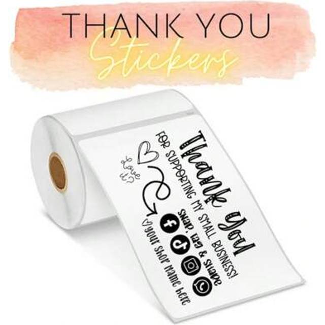 SHEIN Personalized Rectangle Label Stickers, Clear Waterproof Any Text Or Image, Custom Vinyl Stickers Labels With Business Logo Or Image Ornamental,Adhesiv
