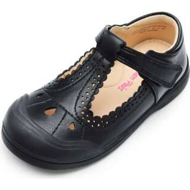 SHEIN Toddler Little Girls Mary Jane School Uniform Dress Shoes T-Strap Ballet Flats