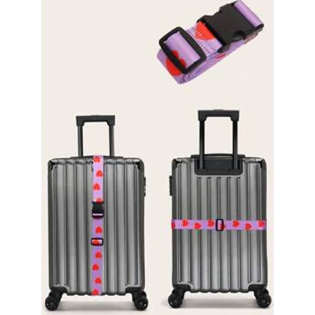 SHEIN 1PC Travel Luggage Strap Adjustable Password Lock Packing Belt Baggage Secure Lock Anti-theft Luggage Strap Bundling Belt Packing for Student Luggage