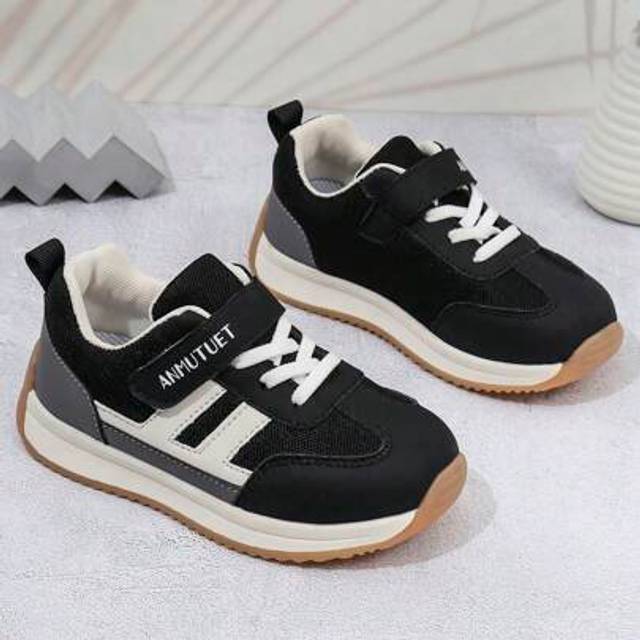 SHEIN 2024 Spring/Autumn New Fashionable Soft Sole Mesh Breathable Sneakers For Kids, Boys & Girls