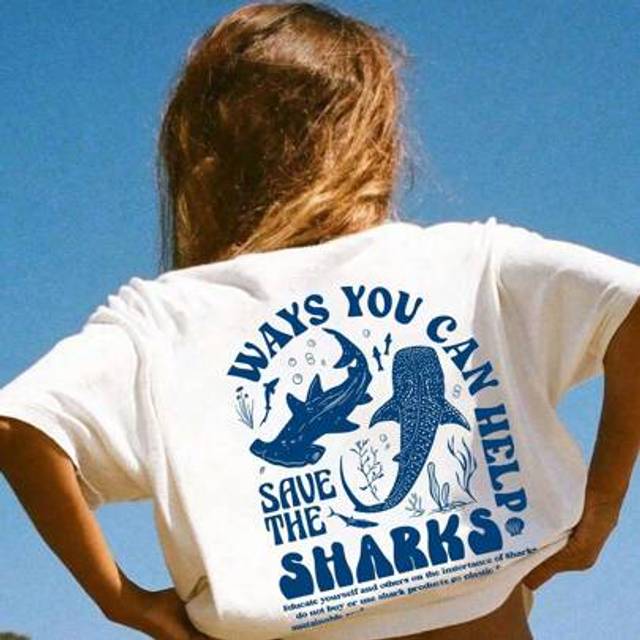 SHEIN Teen Girl Marine Life Print Graphic Tees For Girl Short Sleeve Tshirts,Teen Girl&#39;s Summer Tops Crewneck Shirt Blouse