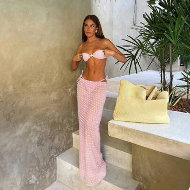 SHEIN 3pcs Sexy Polka Dot Printed Women&#39;s Bikini Swimsuit