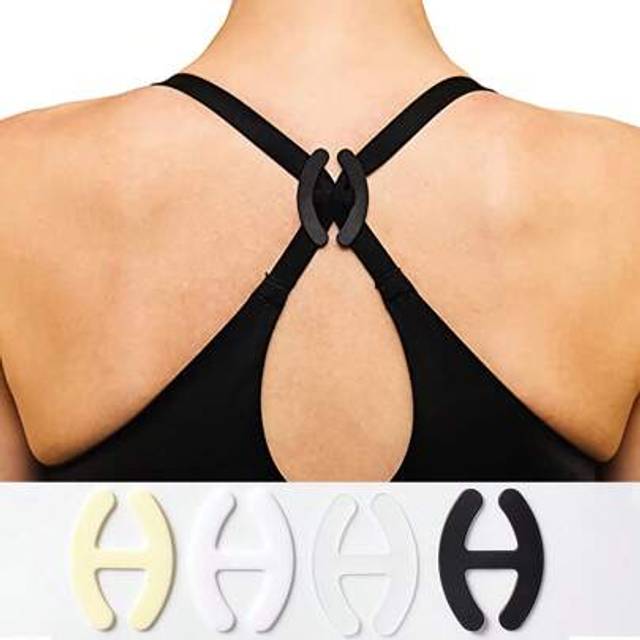 SHEIN Racerback Bra Clip, Conceal Straps And Cleavage Control Bra Clips,Women Bra Strap Conceal Holder With Cleavage Control Buckles. ï»¿ Summer Cooling,Bea