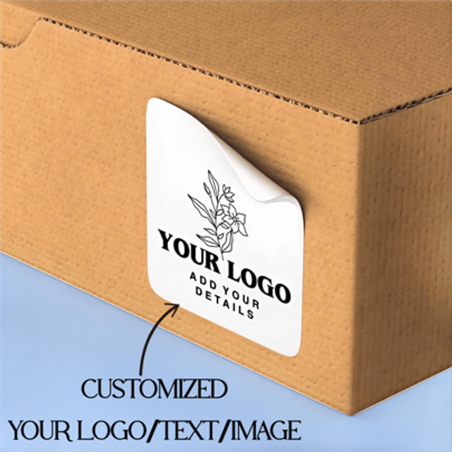 SHEIN 16-1000PCS 1.57in Personalized Stickers Customized Labels With Any Design Image Logo Text For Business Logo Thank You Labels Holographic Stickers Anni