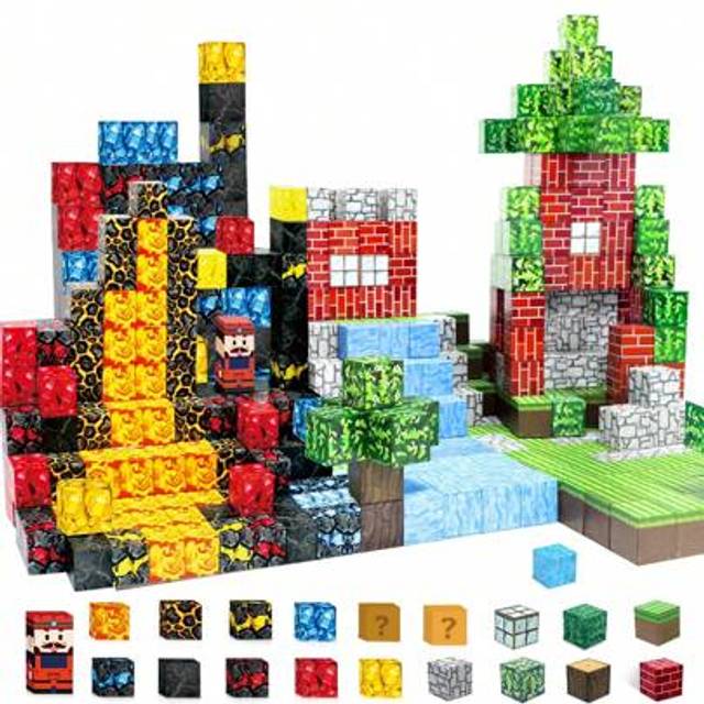SHEIN 2024 Upgraded 3+ Years Magnetic Building Blocks Starter Set - Develops STEM Skills, Fosters Creativity, And Enhances Problem-Solving Abilities - Perfe