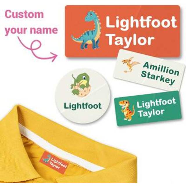 SHEIN 89pcs No Ironing, Washable, Custom Name Labels For Clothing Labels For Camp, Personalized Name Stickers For Water Bottles Labels Daycare Reusable, Clo