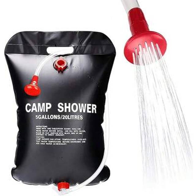 SHEIN 20L Portable Camping Shower Bag With Removable Hose And On-Off Switchable Shower Head For Outdoor Camping & Traveling, Two Styles Shipped Randomly