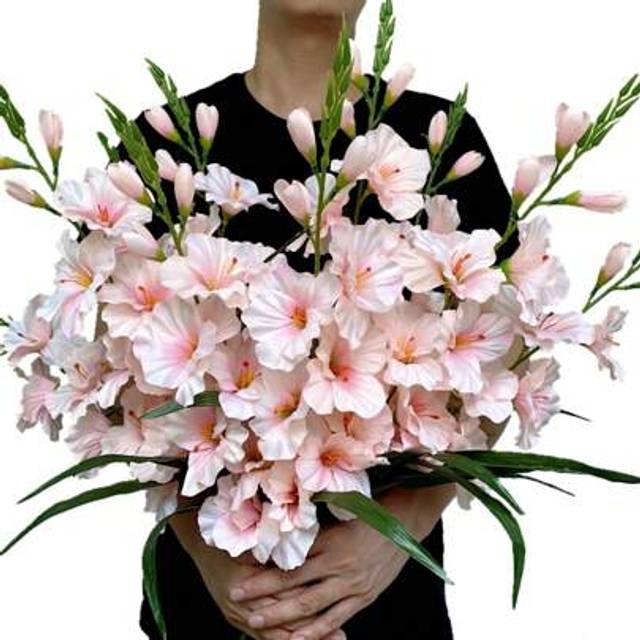 SHEIN 1/3/6 Artificial Silk Orchids Flower Stems Fake Dendrobium Flowers For Wall Decor, Living Room And Bedroom Decor, Wedding, Party Decor,Desk Stuffing.
