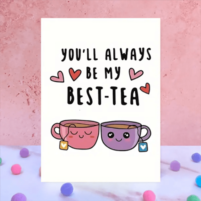 SHEIN 1pc, Best Friends Birthday Gift Card, Sisters Friendship Greeting Card + Envelope, Miss You Cards, Support Cards, Wish Cards, Perfect For Family And F