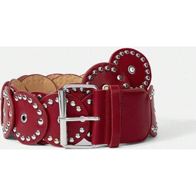 Aloruh 1pc Women&#39;s Cute,Basics Studded, Western Style Belt With Wasteland Aesthetic, Suitable For Casual, Concerts/Festivals