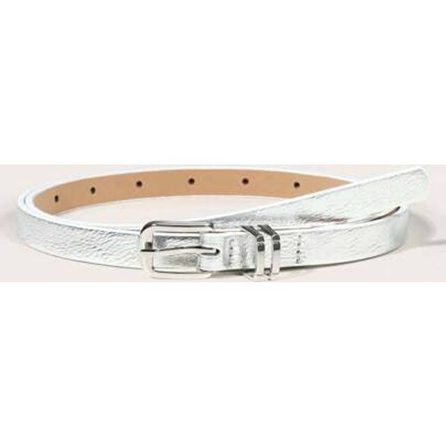 SHEIN 1pc Classic Simple Casual Buckle Skinny Women Belt