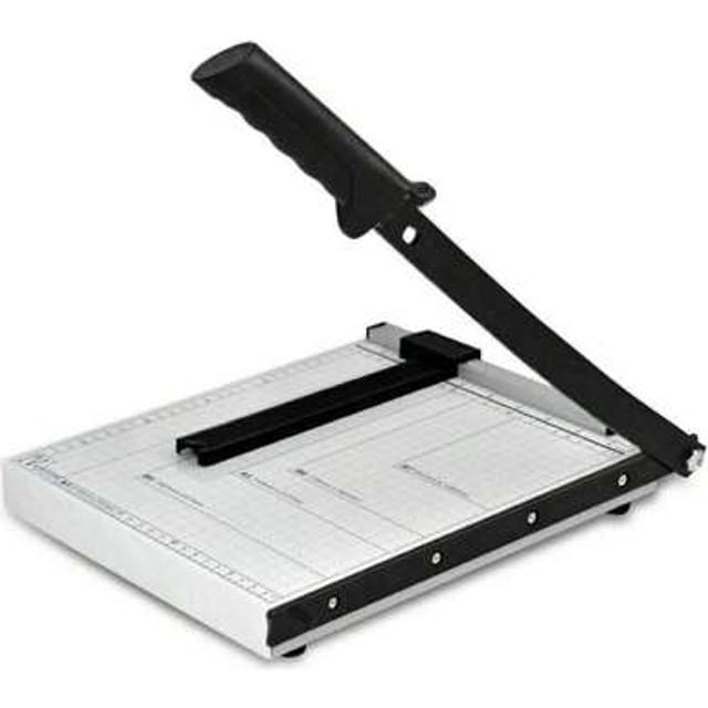 SHEIN A4 Guillotine Paper Cutter Cutting Performance 10 Up To 10 Sheets,12 Inch Cut Length Manual Heavy Duty Guillotine Paper Trimmer With Safety Guard And