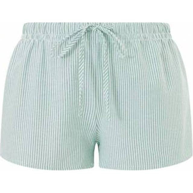 SHEIN Women&#39;s Summer Casua Shorts Loose Fit Wide Leg Drawstring Striped Lounge Shorts