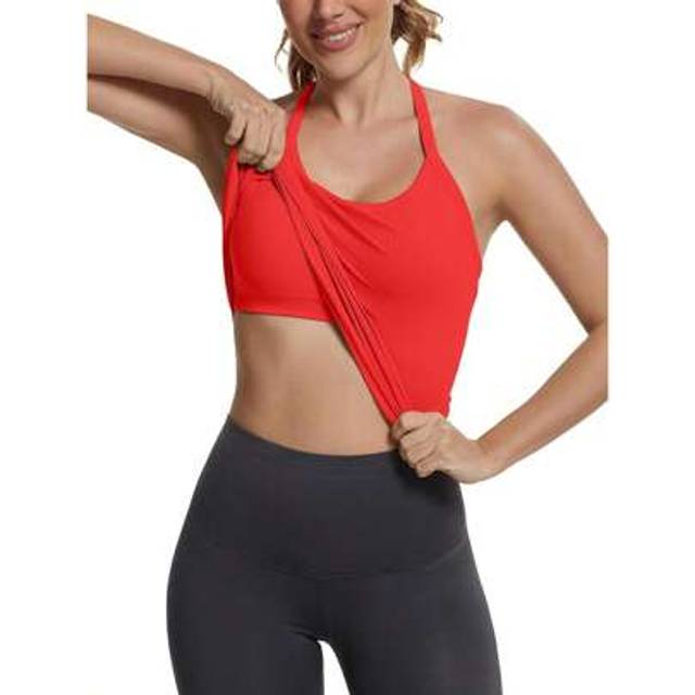 SHEIN Seamless Workout Tank Tops With Built In Bra,Racerback Athletic Tank Tops Ribbed Soft Yoga Shirts