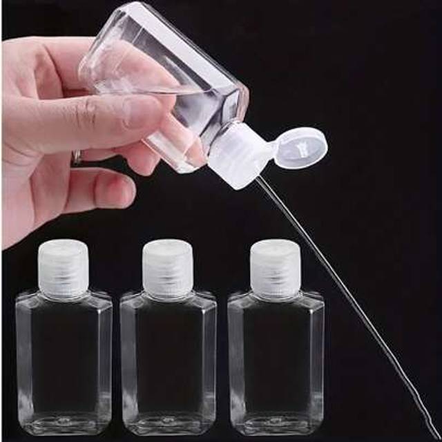 SHEIN 5Pcs Clear Travel Bottle Empty Cosmetic Sample Dispenser Container, Travel Bottle, Travelling Containers ,Leak-Proof Travel Bottles,Dispenser Squeeze