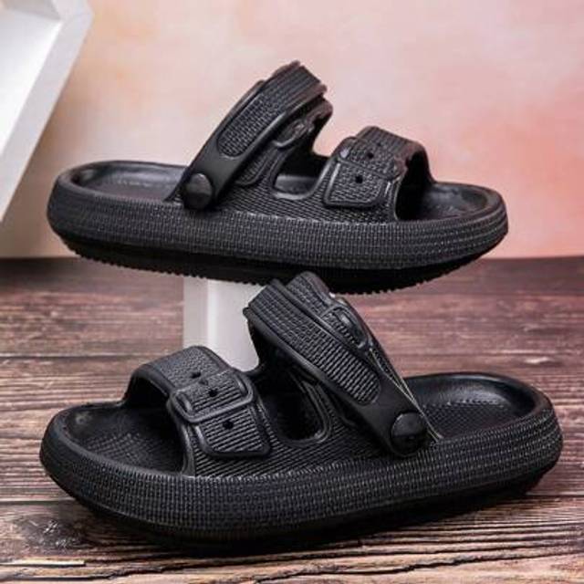 SHEIN Non-Slip Flat Open-Toe Casual Comfortable Sandals For Kids Boys And Girls, Summer