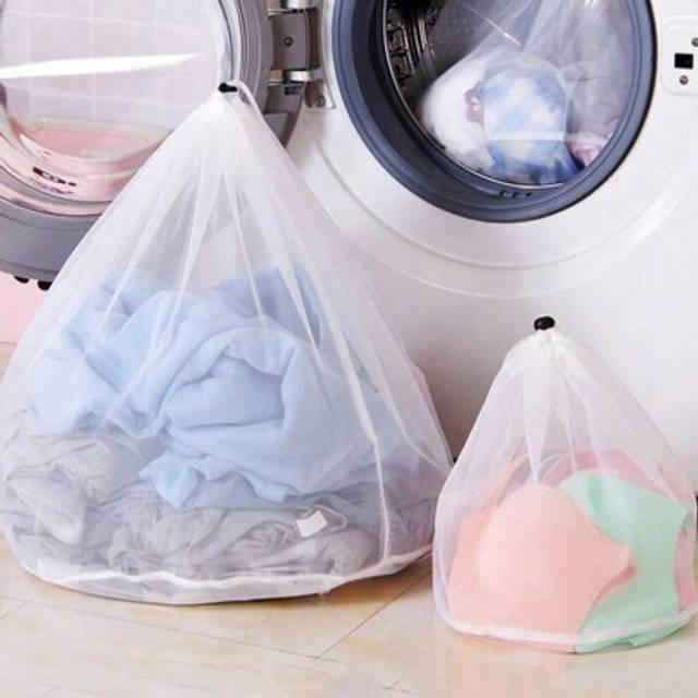 SHEIN 3-Size Mesh Laundry Bag Set (S/M/L) - Transparent Drawstring Washing Machine Protector For Socks/Bras/Delicates | Reusable Garment Organizer WithMesh