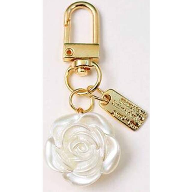 SHEIN Fashionable Elegant Alloy Letter Label Pearl Texture Hanging Decoration Bag Accessories Key Chain Charms Thank You Gifts Teacher Accessories