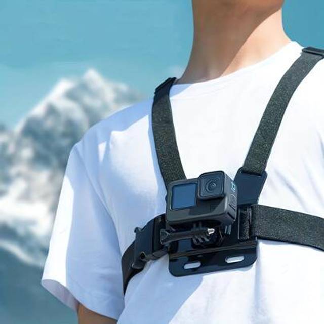 SHEIN Straps Mount For Gopro Hero 13 12 11 10 9 8 7 6 5 4 Session 3 2 MAX Black Accessories Adjustable Chest Mount Harness Chest Strap Belt For DJI OSMO Act