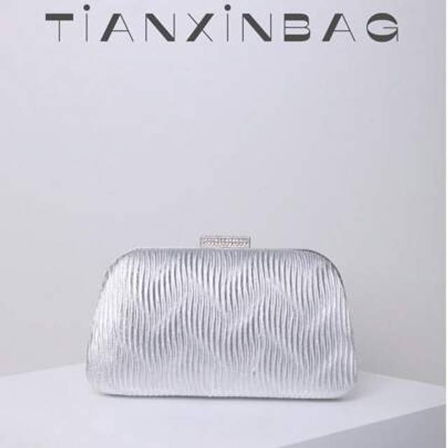 SHEIN Velvet Fashion Casual Design Clutch Bag With Metal Leaf Glitter, Small Handbag For Party Events Evening Purse With Chain Strap Shoulder Bag