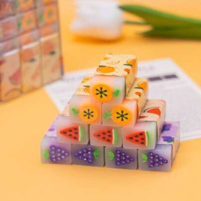 SHEIN 36pcs Cute And Creative Fruit Shaped Erasers, Novelty Stationery School Supplies Perfect Gift For Students Back To School I Discovered Amazing Product