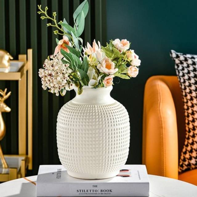 SHEIN 1pc Large Plastic Flower Vase, Unbreakable Vases Creative Home Decoration For Wedding Party Festival, Decorations, Gifts, Home Decor, Halloween Decor,