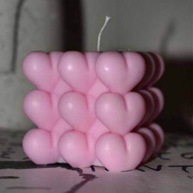 SHEIN 1pc Heart-Shaped Fragrance Bubble Wax, Suitable For Home Decor, Gifts, Air Purification,RoomÂDecor,
