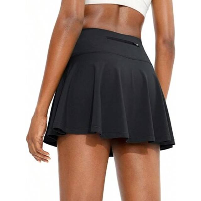 SHEIN Women&#39;s One Piece Sports Skirt, High Waist Active Wear Golf Tennis Skirt, Casual With Pockets Skort Design, Spring/Summer