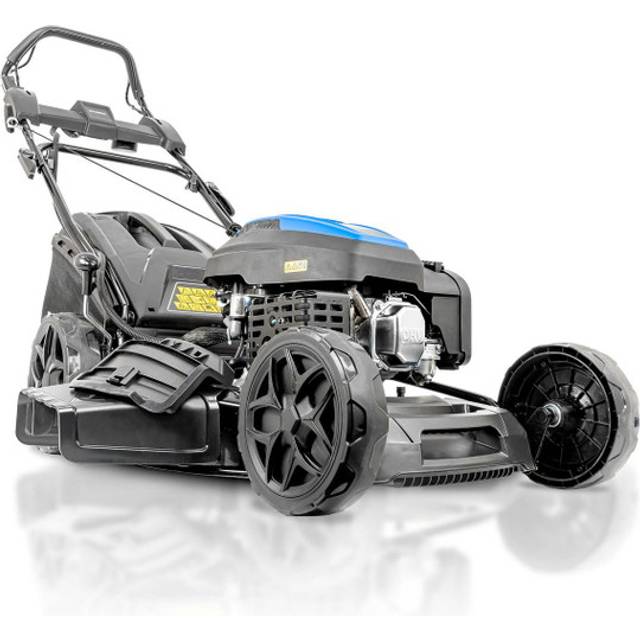 Hyundai 20’’ / 51cm Black Edition Self-Propelled Petrol Lawnmower, Electric Start, 200cc , 4-in-1 Mulch, 60L Collect, Side and Rear Discharge | HYM20200SPE