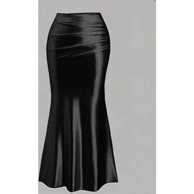 Flirla White Pleated Bodycon Mini Skirt, Minimalist & Fashionable, Suitable For Summer