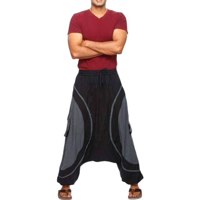 Haremshose Pumphose Aladinhose Pluderhose Yoga Goa Sarouel Baggy Aladin Freizeithose Soni Herren