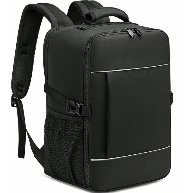 SHEIN EZUOLA 40x20x25 Aircraft Hand Luggage Backpack, Suitable For Men And Women, 15.6 Inch Laptop Bag For School, Hiking, Work, With Reflective Strip Desig