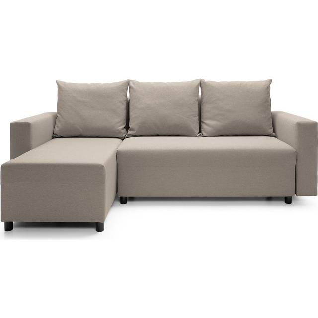 Oslo Reversible Corner Sofa Bed in Sand - Khaki - One Size