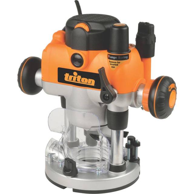 Triton MOF001 1/4" Corded Electric Dual-Mode Precision Plunge Router - 1400W