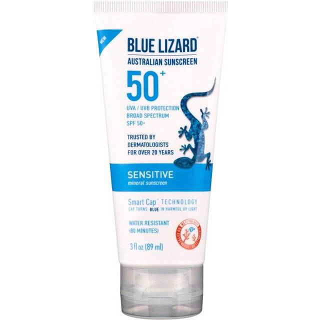 SENSITIVE Mineral Sunscreen with Zinc Oxide, SPF 50+, Water Resistant, UVA/UVB Protection with Smart Cap Technology - Fragrance Free, 3 oz. Tube