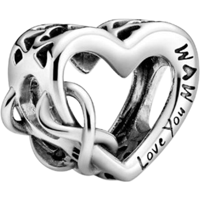 Pandora Charms Infinity Heart Charm I Love You Mom 798825C00